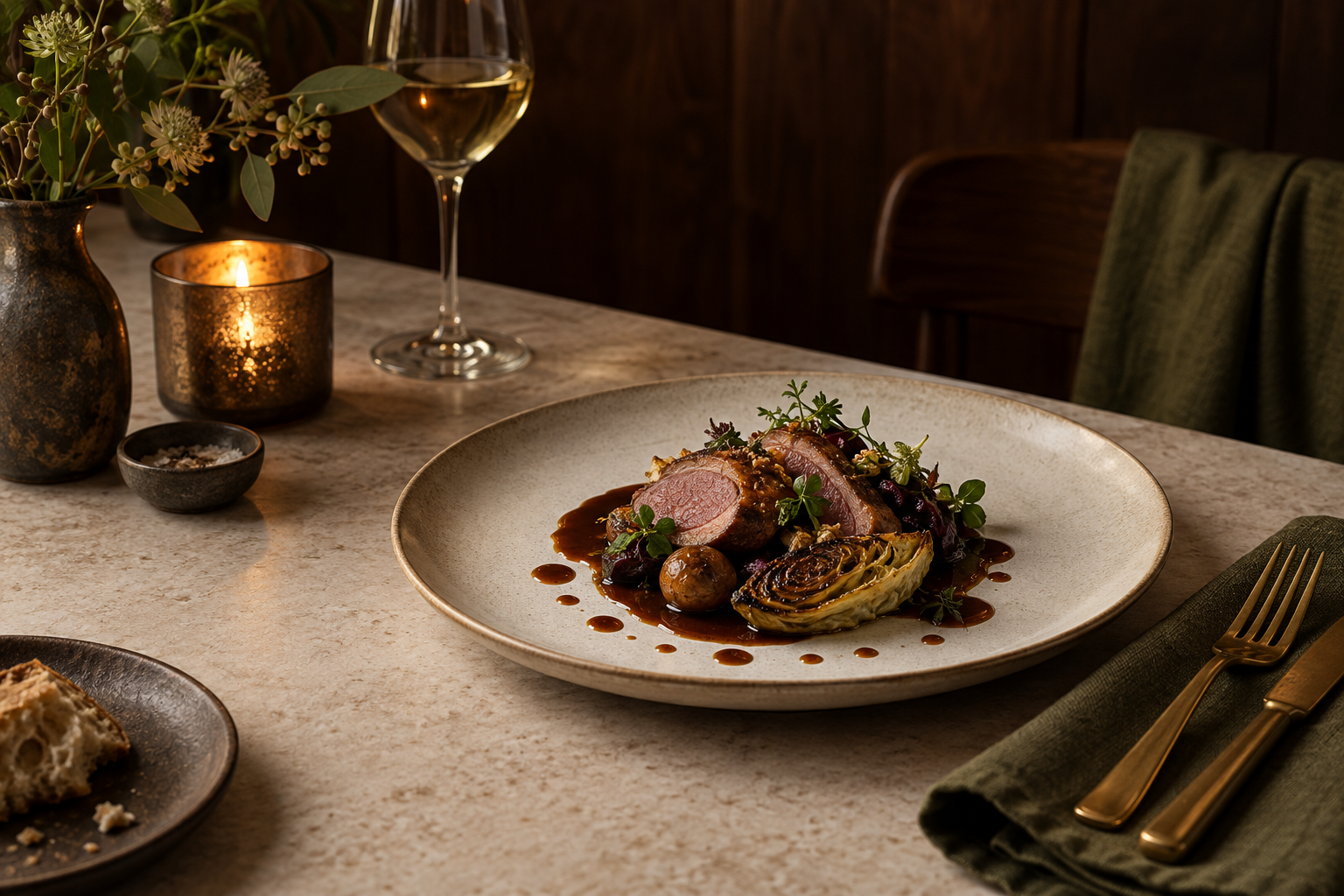 Sezonní chod české restaurace Večerní Stůl